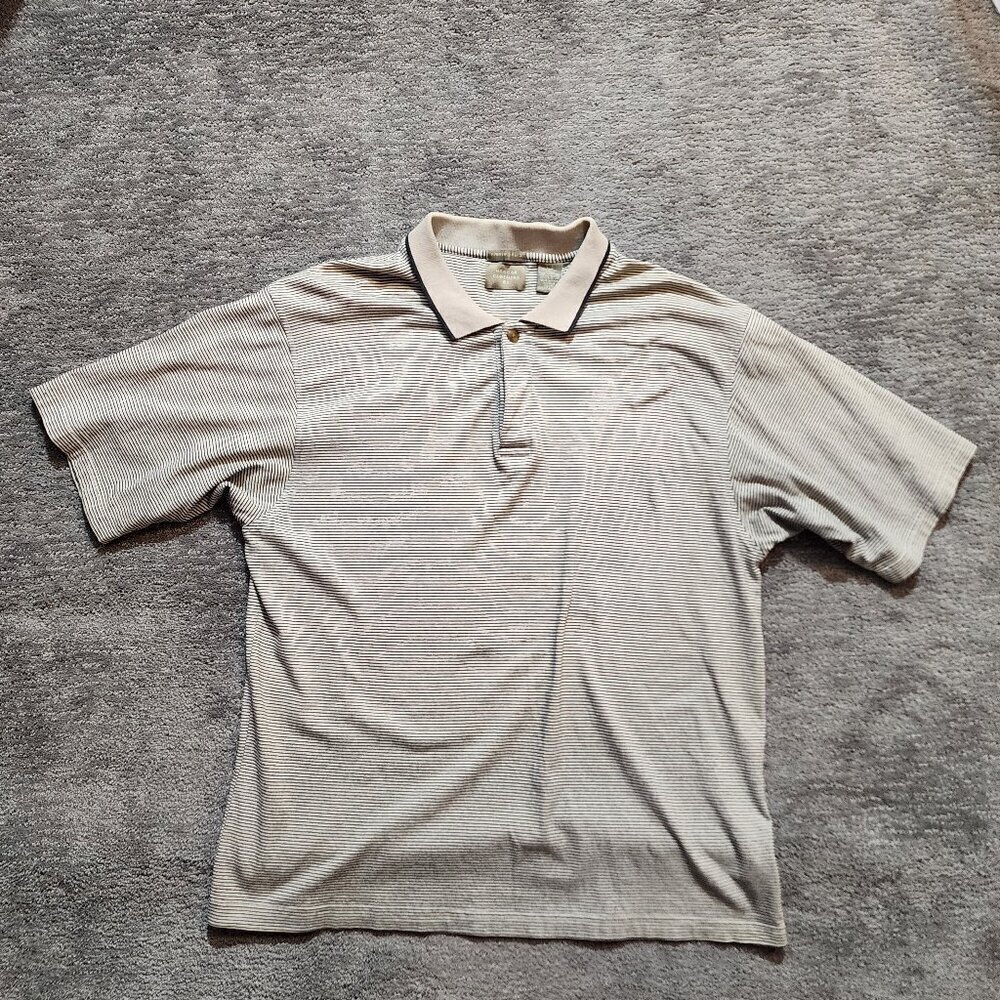 Vintage Haggar Clothing City Casual Short Sleeve Golf Polo Shirt Large 90s